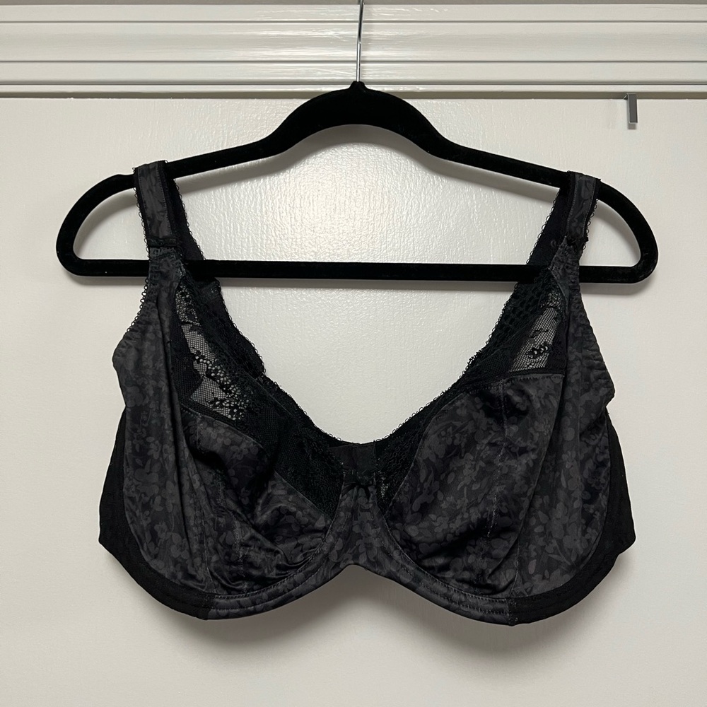 Elomi Lucie Black Floral Lace Bra